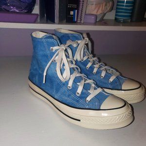 Aegean Storm High Top Blue Converse- Lightly used with box!